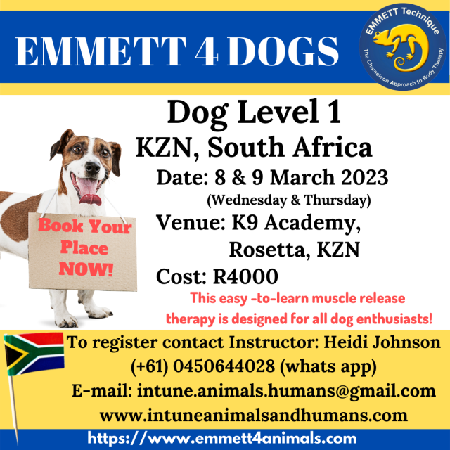 Dog Level 1 - South Africa, KZN - Rosetta - 8 & 9 March 2023
