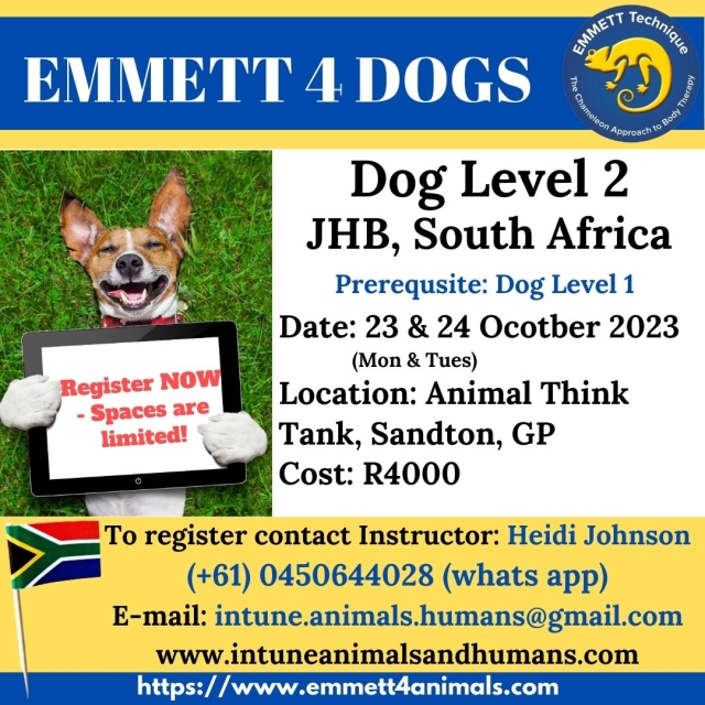 Dog Level 2 - Johannesburg, GP, RSA - 23 & 24 October 2023