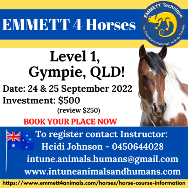 Horse Level 1 - QLD - Gympie - 24/25 September 2022 