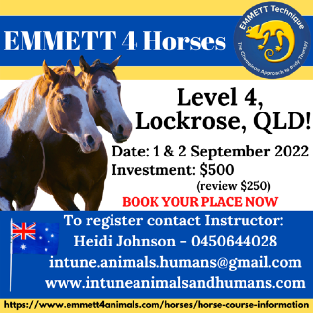 Horse Level 4 - QLD - Lockrose - 1/2 September 2022 